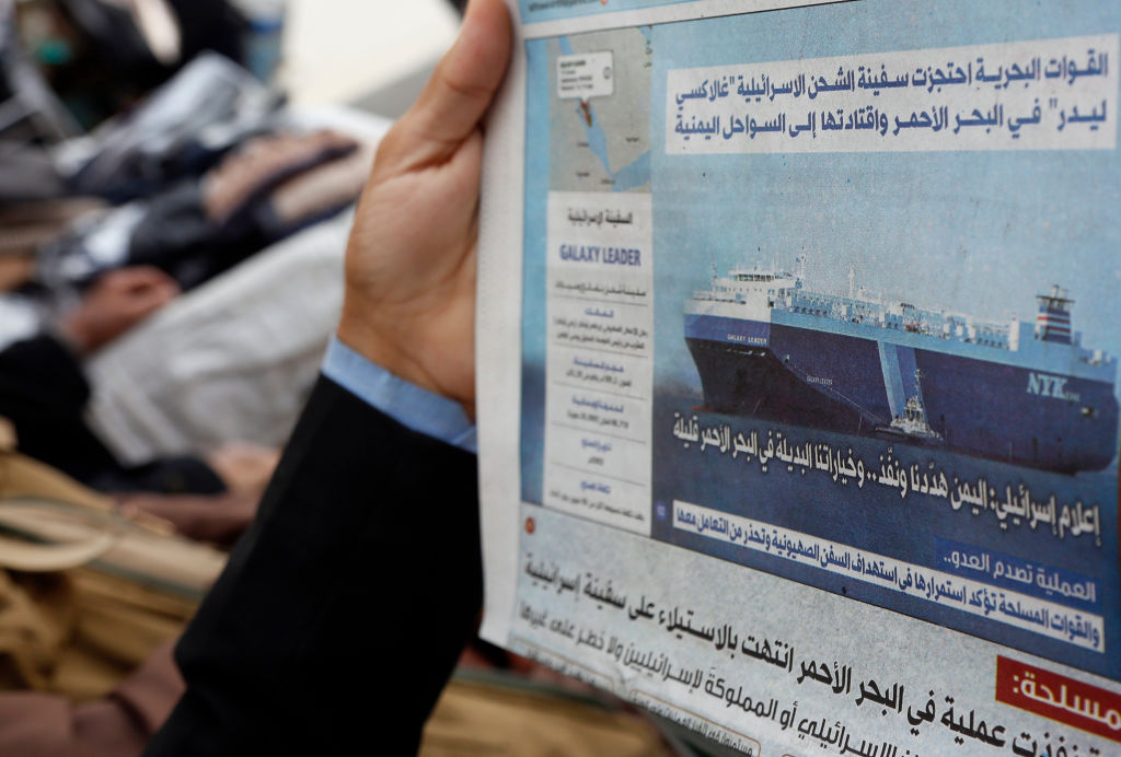 Yemen's Houthi Rebels Seize Israeli-Linked Cargo Ship post image