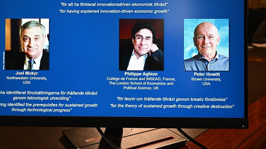 Three Awarded 2025 Nobel Prize for Economics
