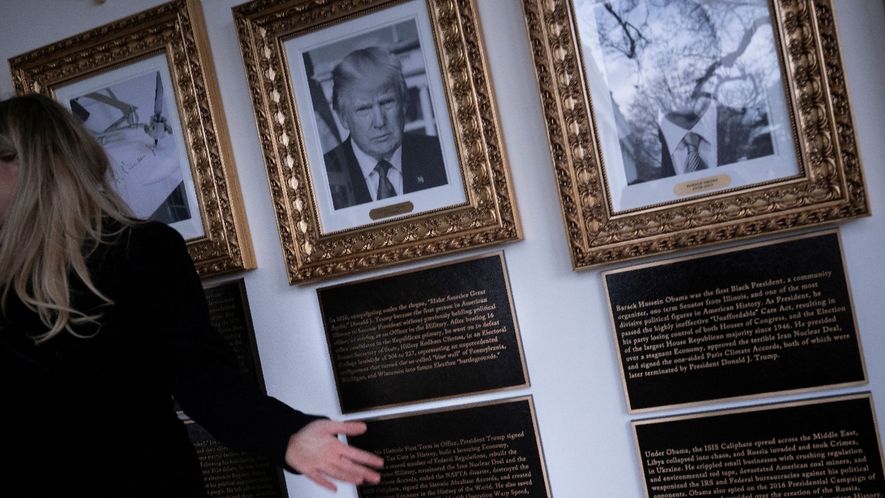 Trump Installs Controversial Plaques for Past Presidents