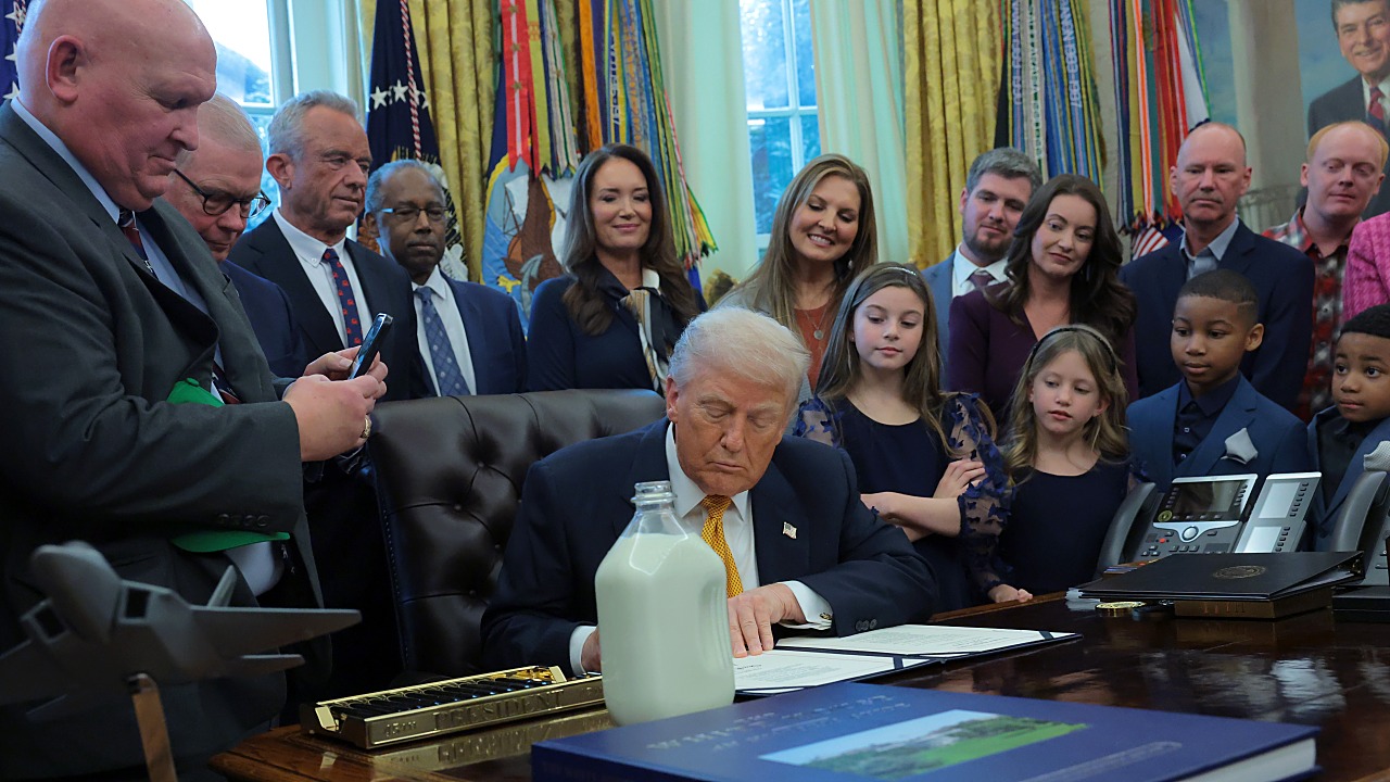 Trump Signs the Whole Milk for Healthy Kids Act