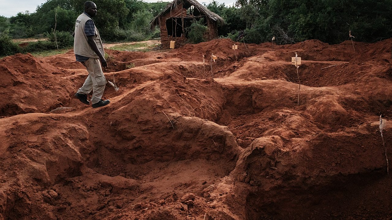 30+ Bodies Exhumed from Kenya Mass Grave