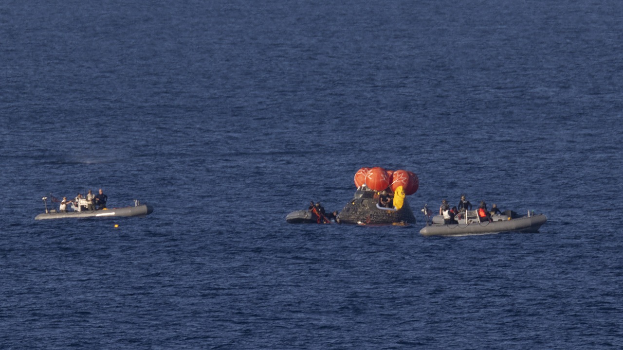 Artemis II Crew Splashes Down After Historic Moon Trip