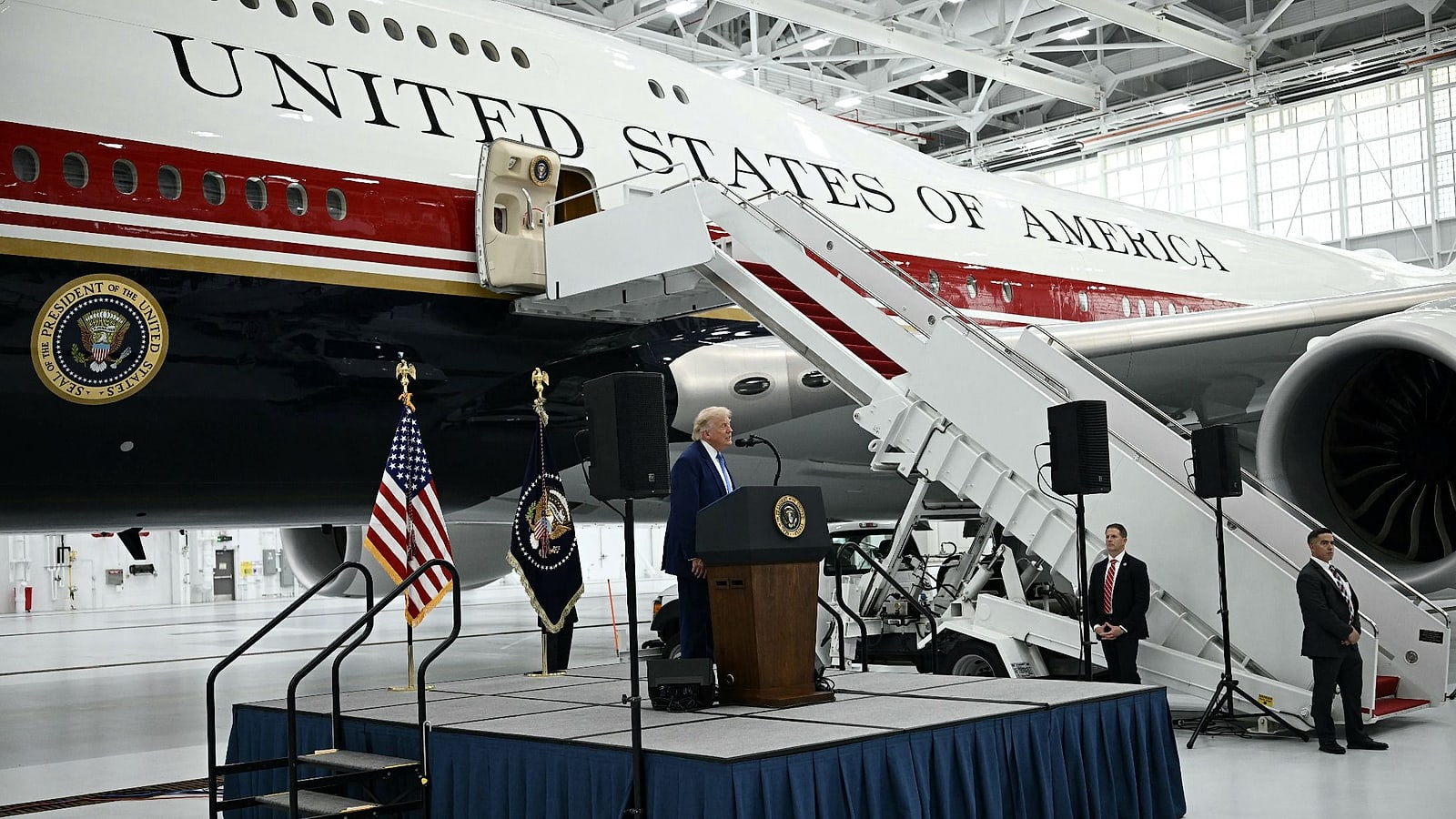 Trump Unveils Qatar-Gifted Boeing 747 as New Air Force One