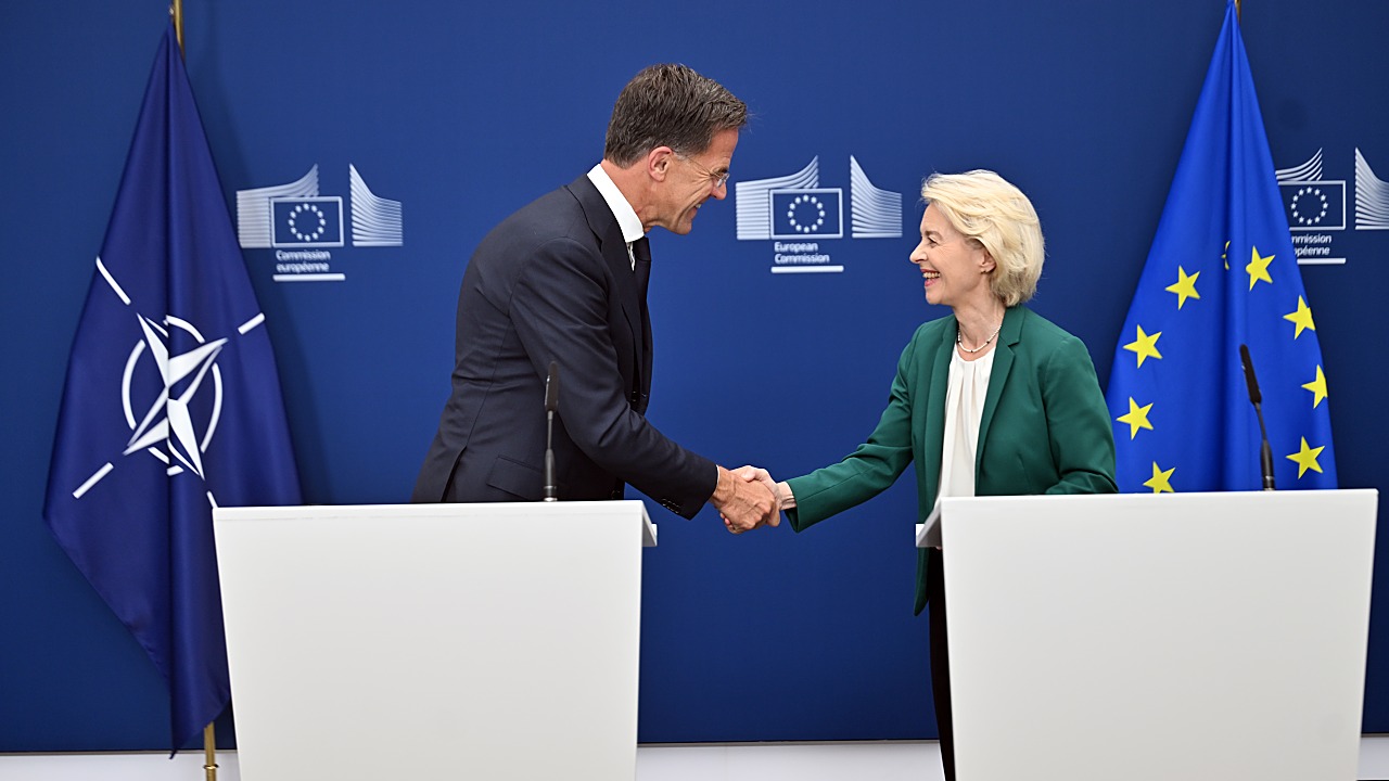 Von Der Leyen, Rutte Meet Following Russian Drone Attack Accusation